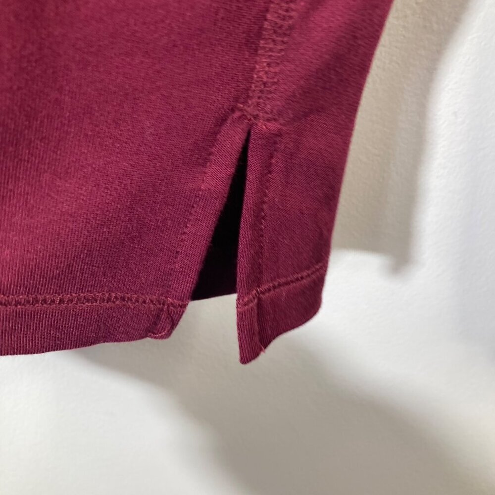 Womens Athletic Works Mock Neck Hoodie Merlot Wine S 4-6 Modal Polyester Spande — image 6 of 7